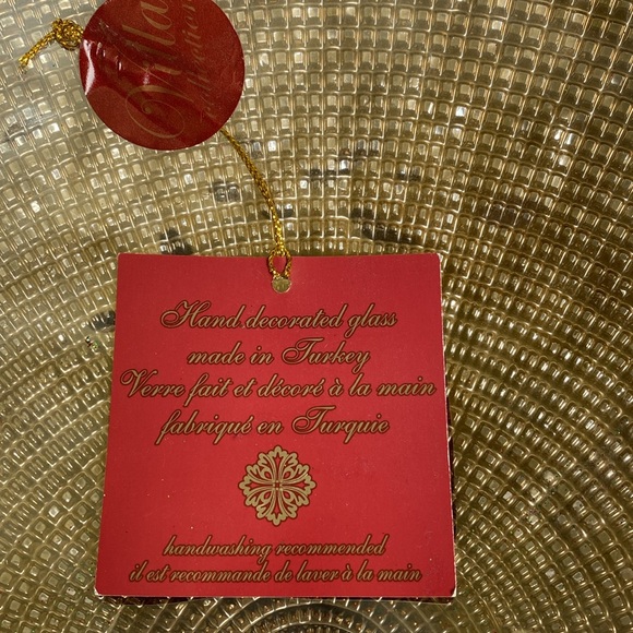 Hand crafted decorated glass bowl - Picture 3 of 3